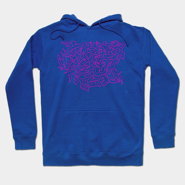 Pink Graffiti Hoodie by WAC1